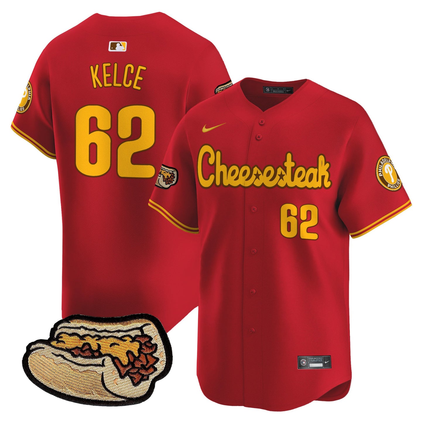 Phillies Cheesesteak Vapor Premier Limited Jersey - All Stitched