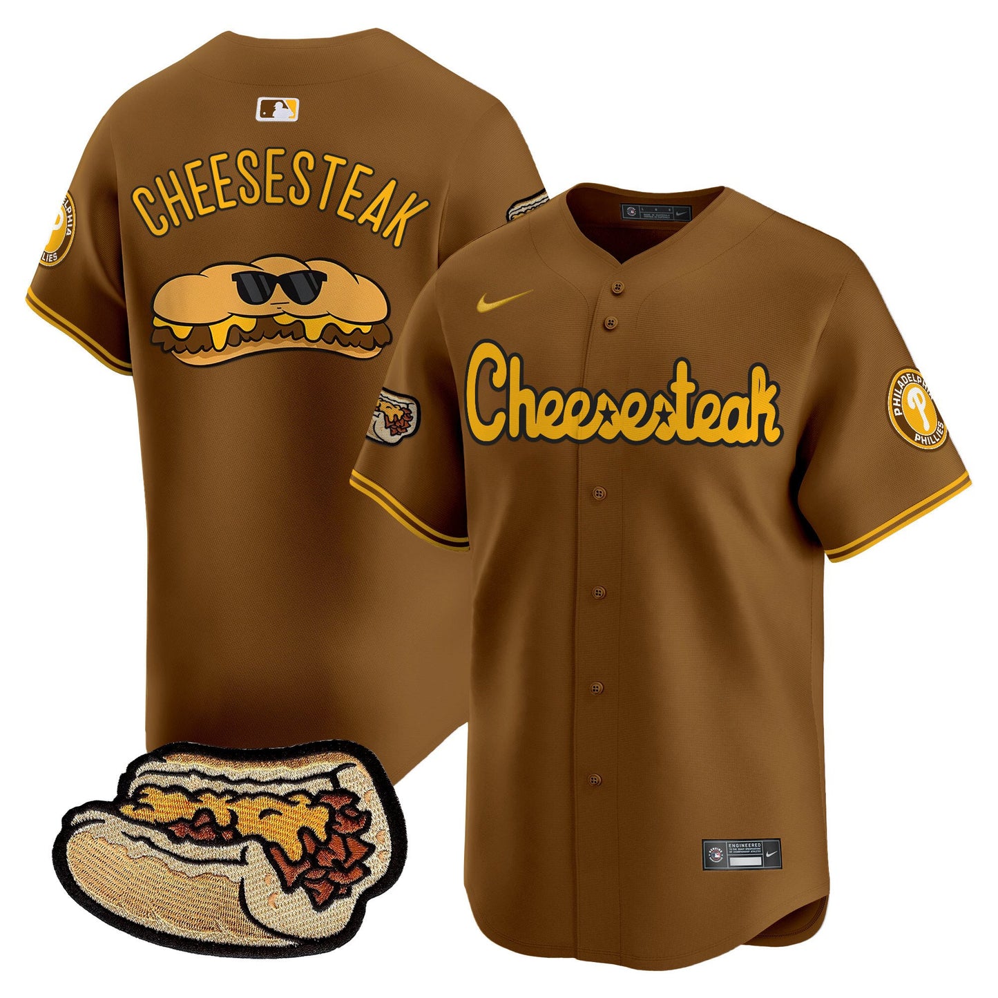 Phillies Cheesesteak Vapor Premier Limited Jersey - All Stitched