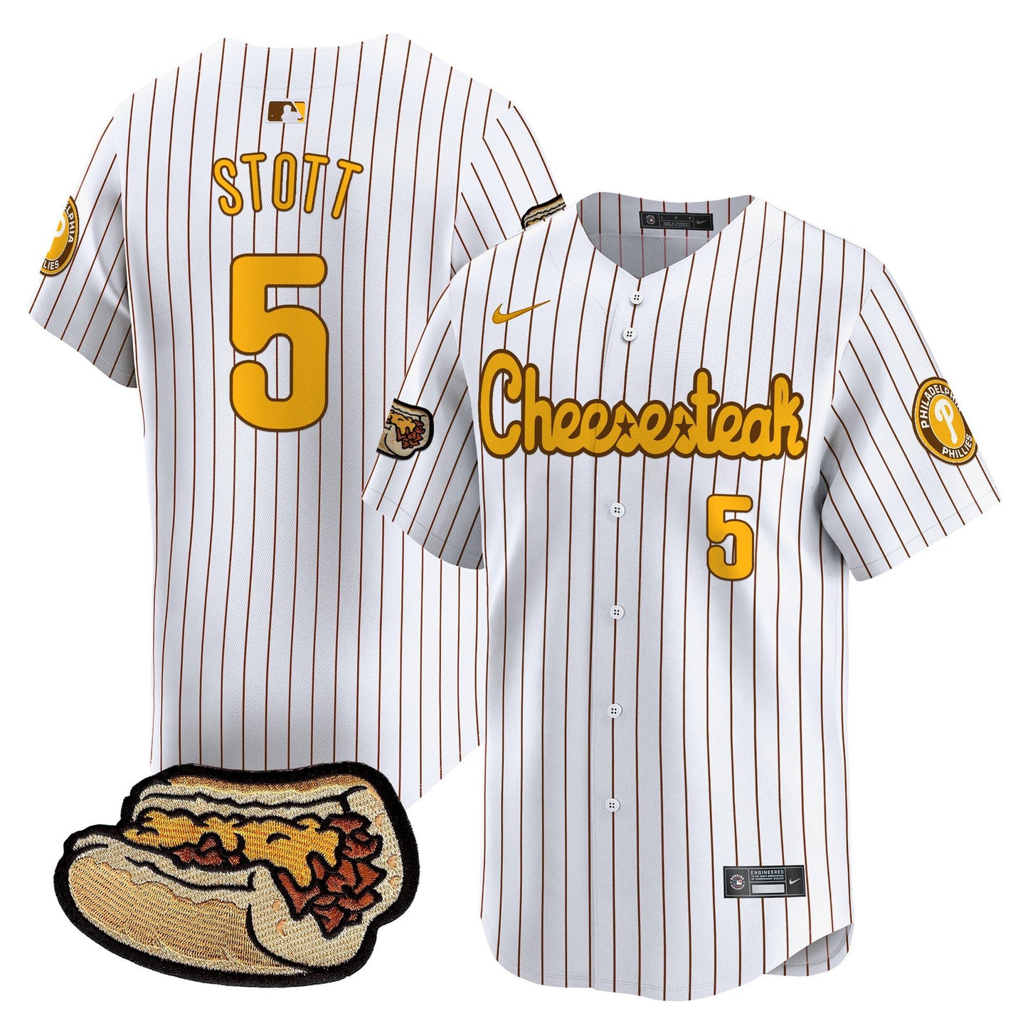 Phillies Cheesesteak Vapor Premier Limited Jersey - All Stitched