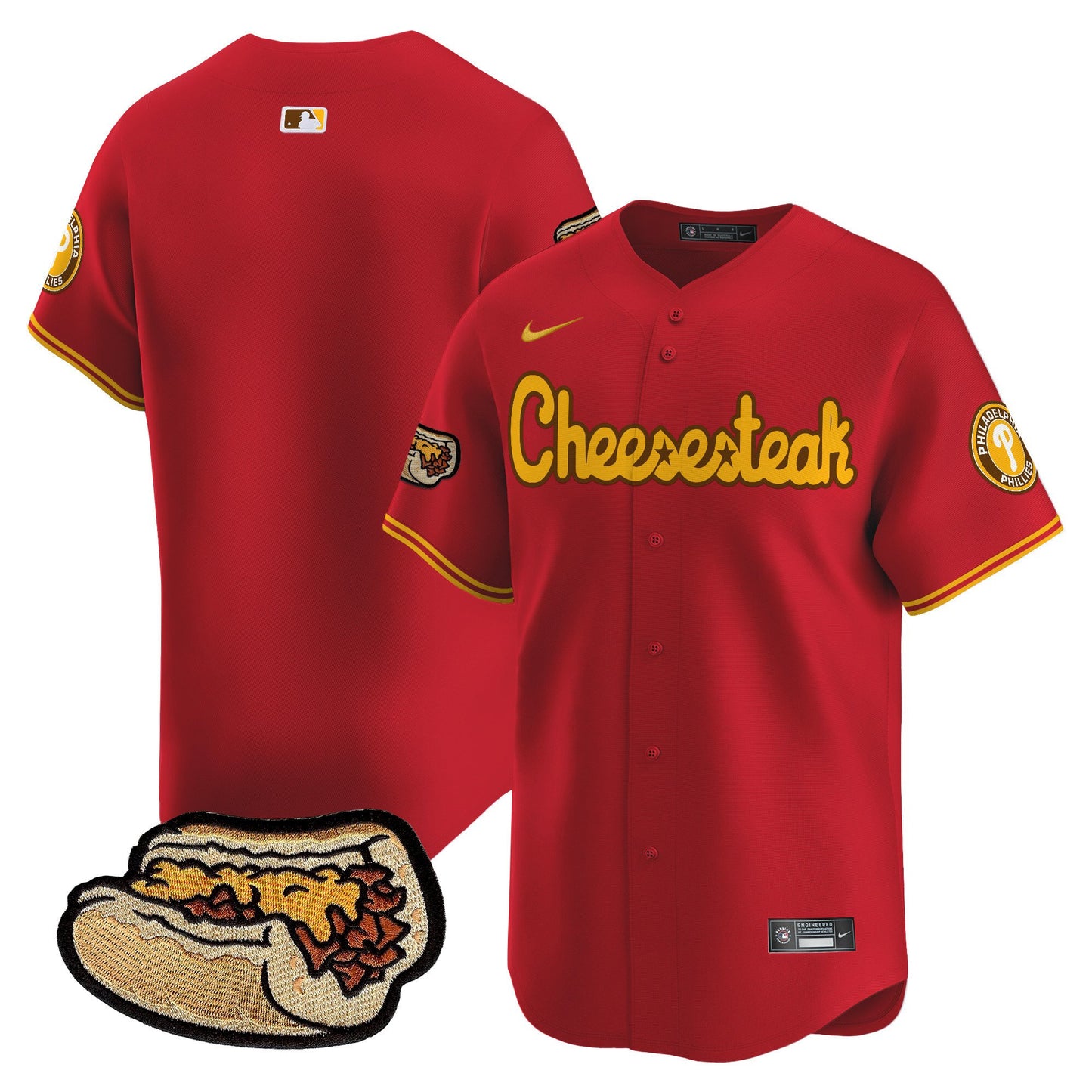 Phillies Cheesesteak Vapor Premier Limited Jersey - All Stitched