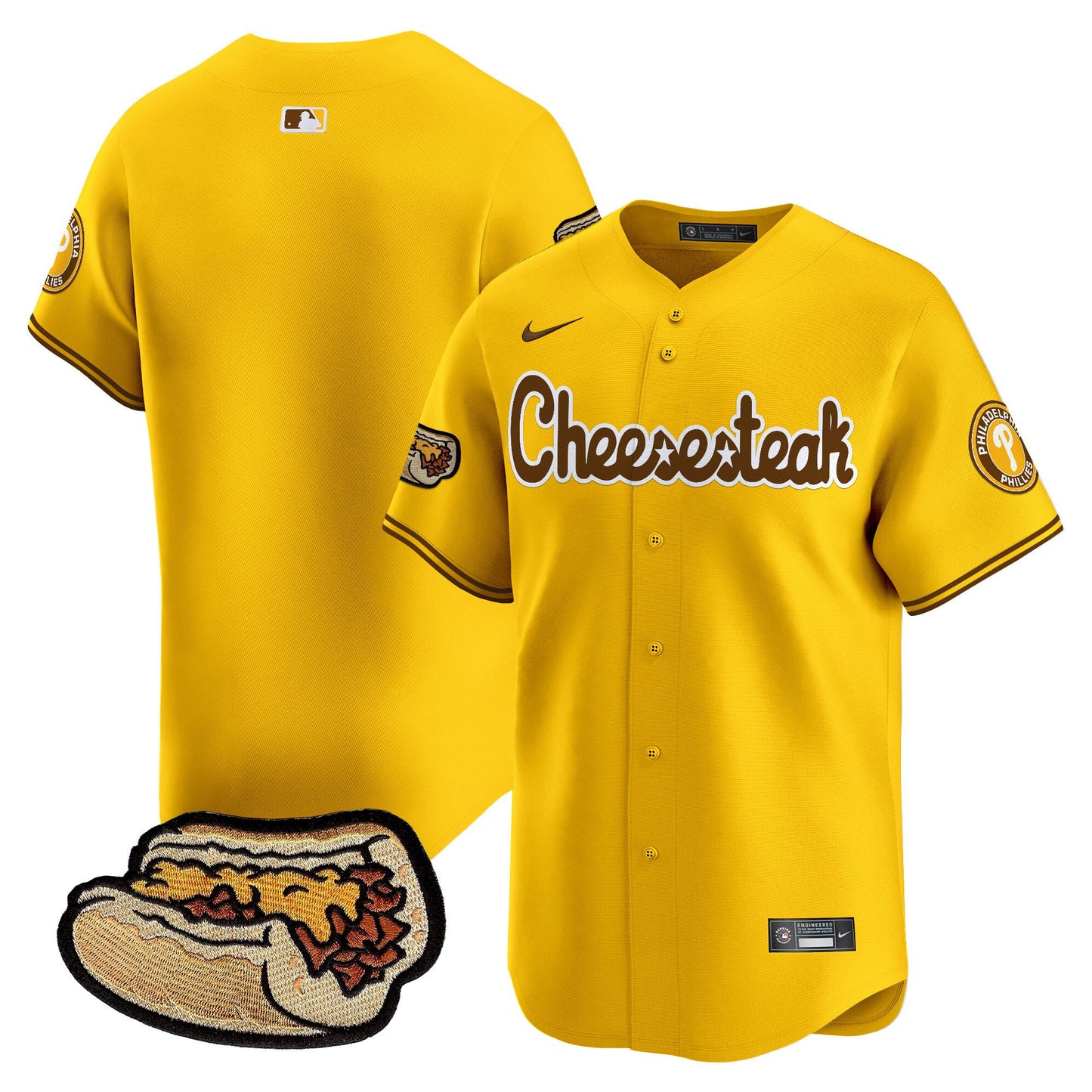 Phillies Cheesesteak Vapor Premier Limited Jersey - All Stitched