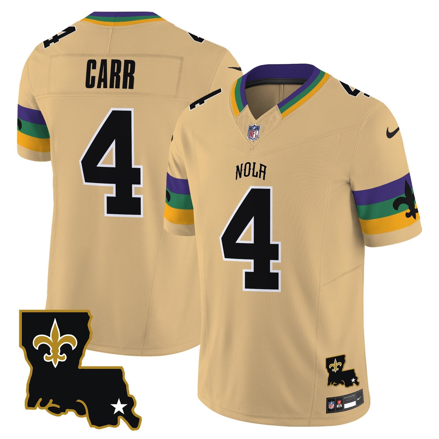 Saints 2024 New Orleans City Vapor Limited Jersey - All Stitched