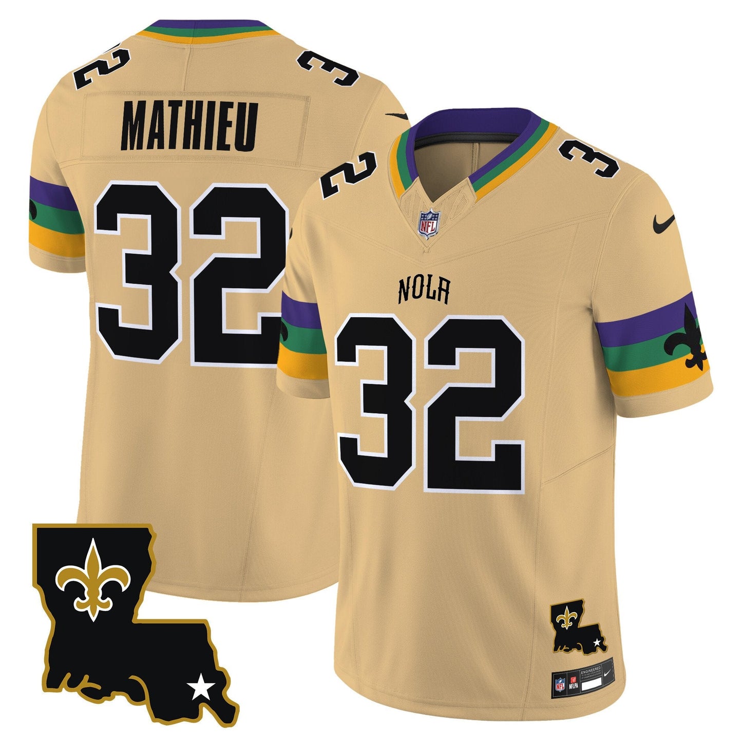 Saints 2024 New Orleans City Vapor Limited Jersey - All Stitched
