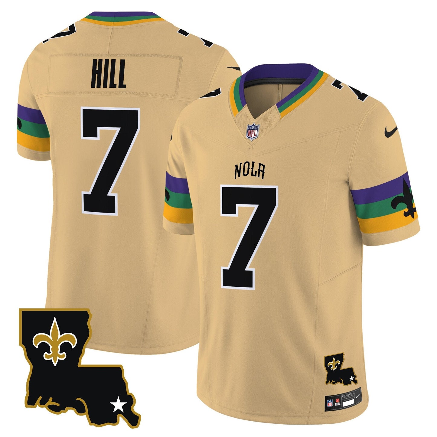 Saints 2024 New Orleans City Vapor Limited Jersey - All Stitched