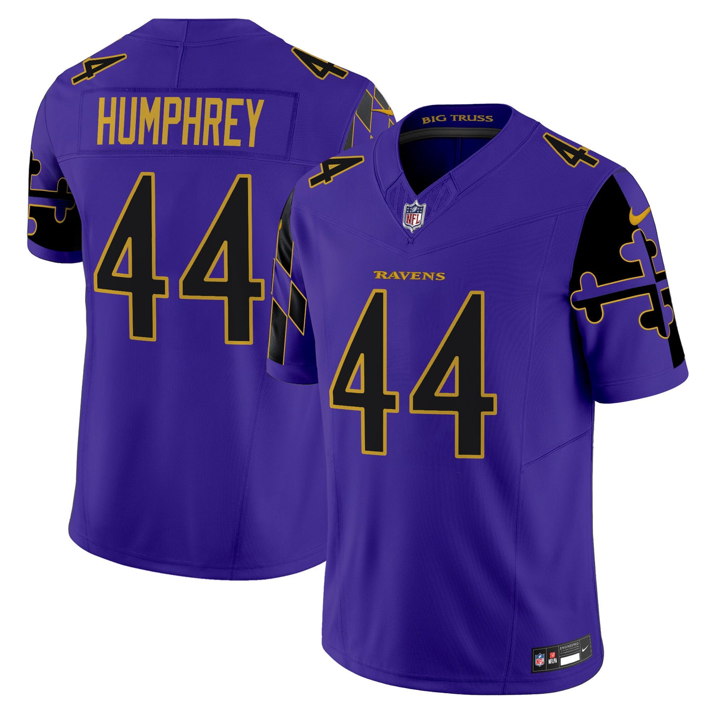 Ravens Maryland Flag Vapor Limited Jersey - All Stitched
