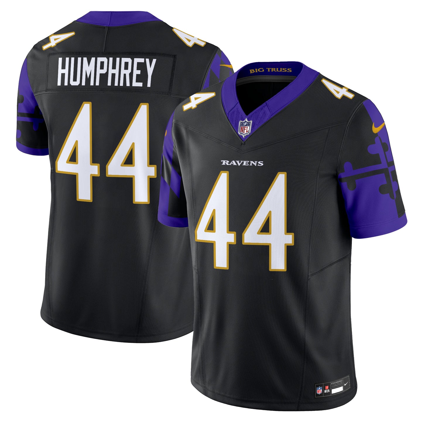 Ravens Maryland Flag Vapor Limited Jersey - All Stitched