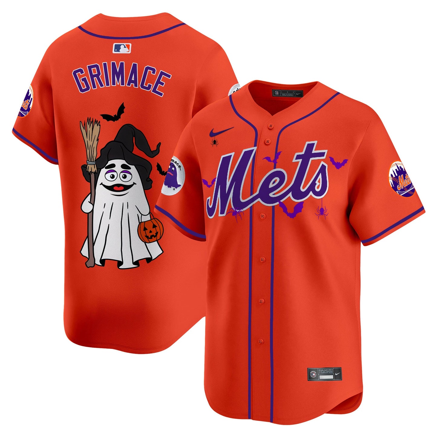 Mets Grimace Halloween Vapor Premier Limited Jersey V2- Printed