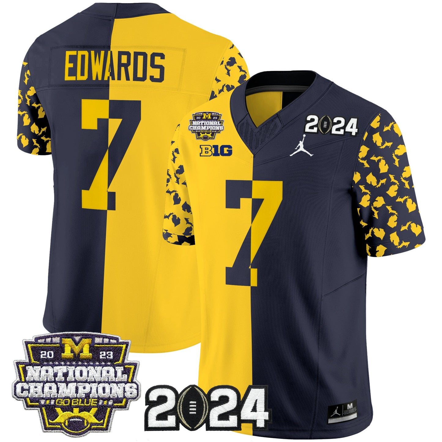 Michigan Wolverines 2024 Michigan State Style Vapor Limited Jersey - All Stitched