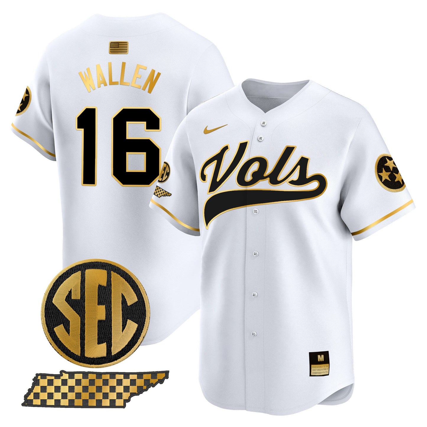Tennessee Volunteers 2024 Vapor Premier Limited Baseball Jersey - All Stitched