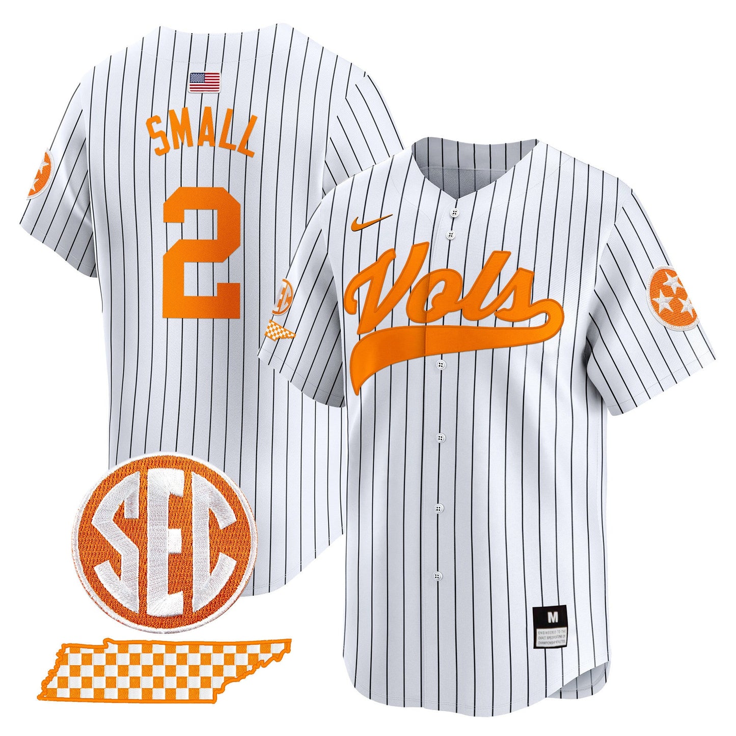 Tennessee Volunteers 2024 Vapor Premier Limited Baseball Jersey - All Stitched