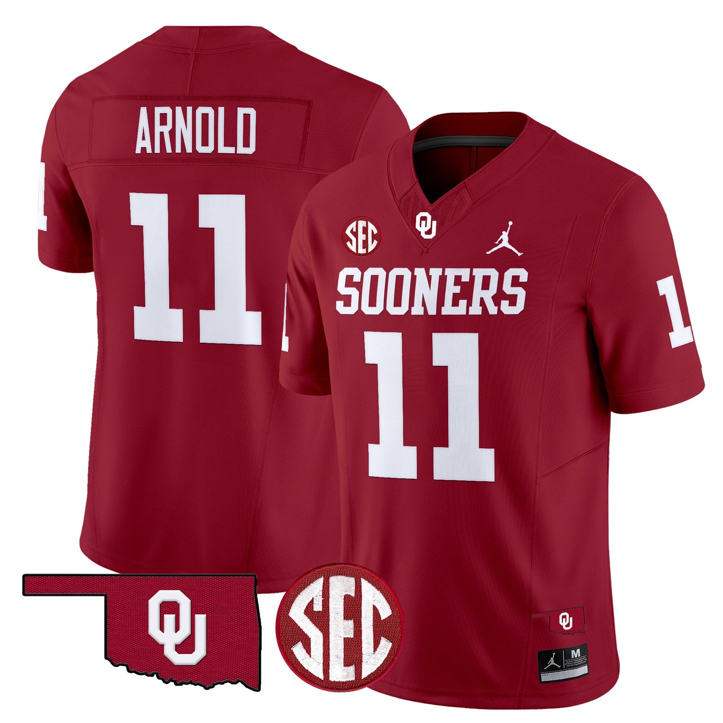 Oklahoma Sooners 2024 Vapor Limited Jersey - SEC Patch - All Stitched