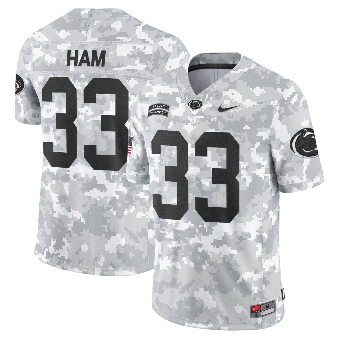Penn State Nittany Lions 2024 Salute to Service Vapor Limited Jersey - Arctic Camo - All Stitched