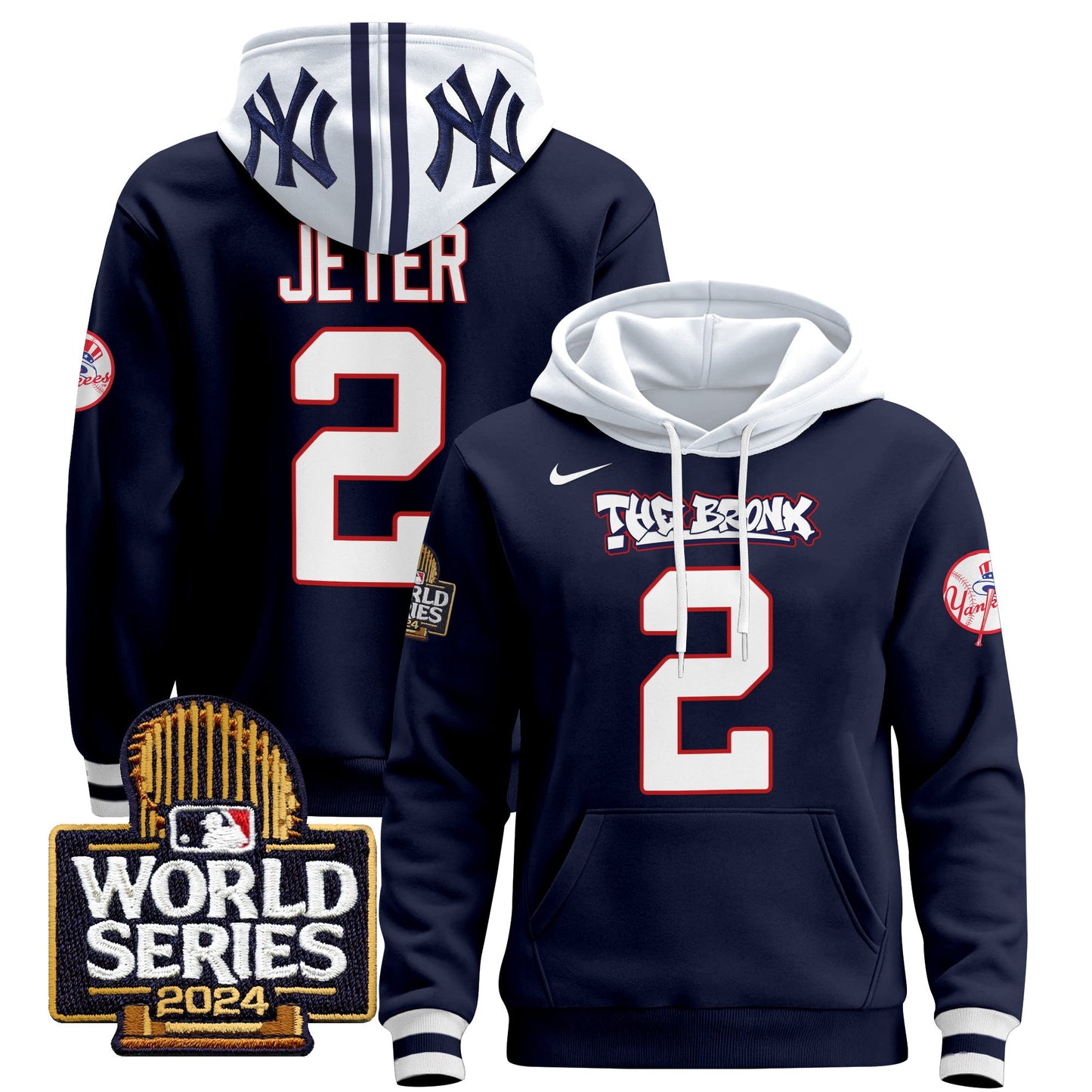 New York Yankees 2024 World Series Pullover Hoodie - All Stitched