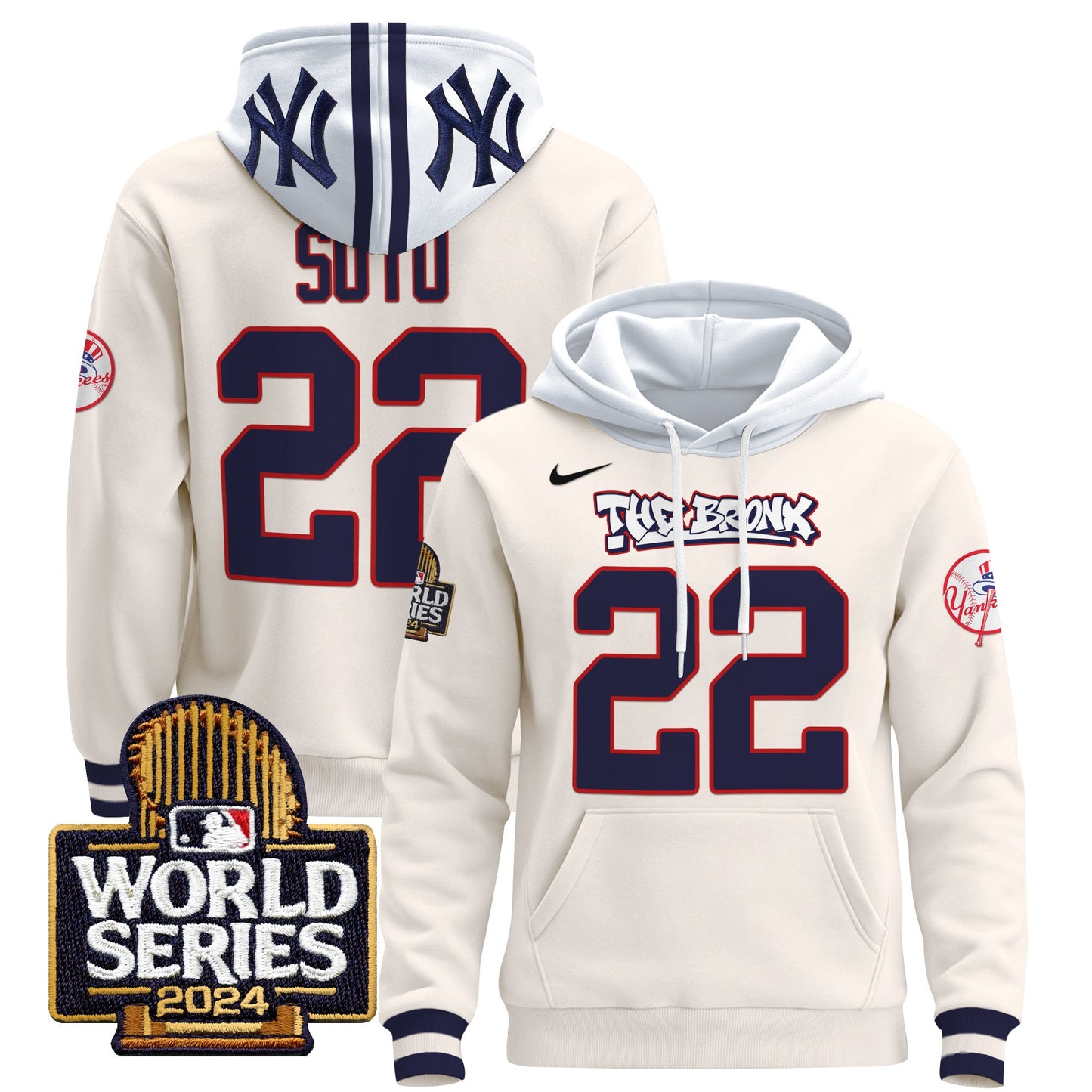 New York Yankees 2024 World Series Pullover Hoodie - All Stitched