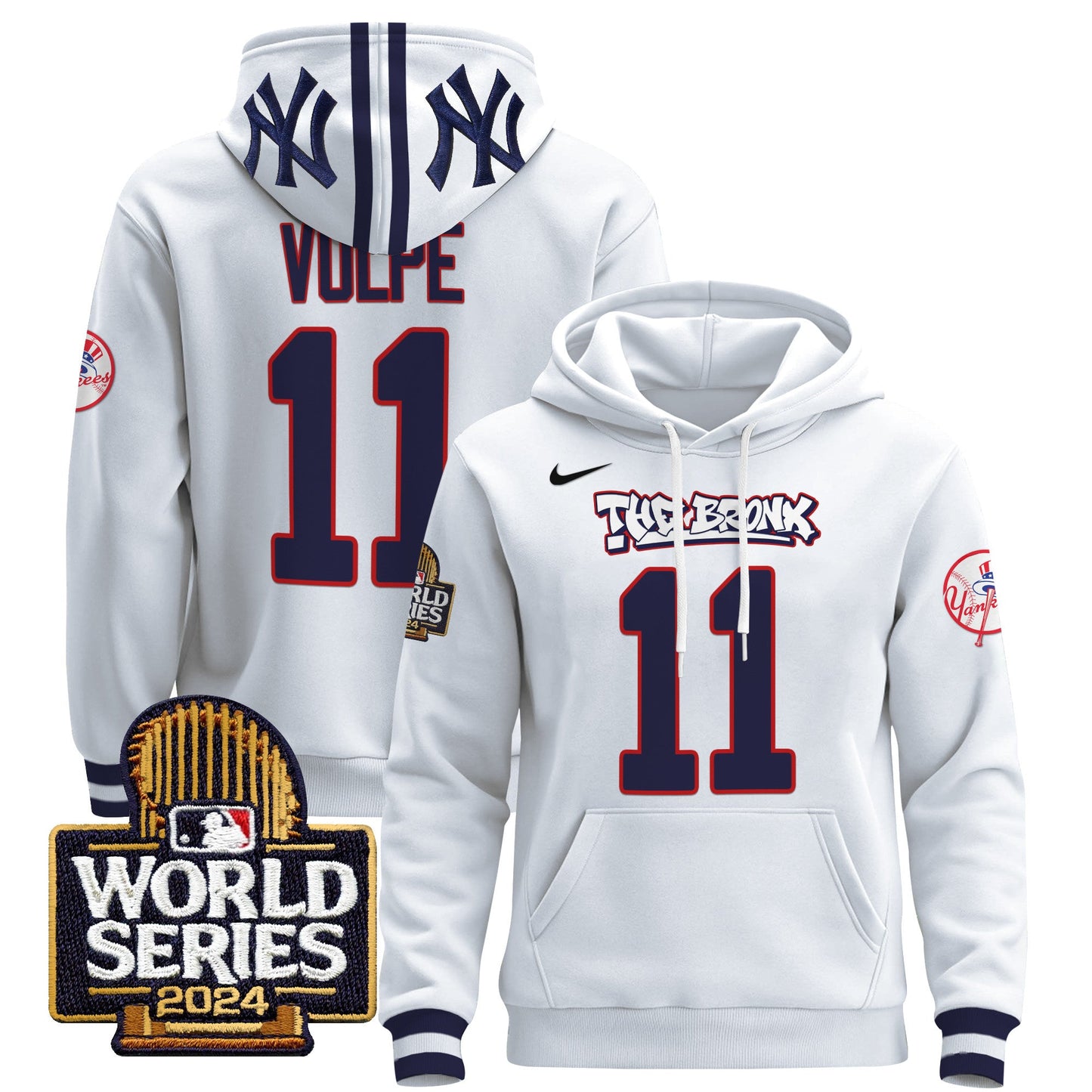 New York Yankees 2024 World Series Pullover Hoodie - All Stitched