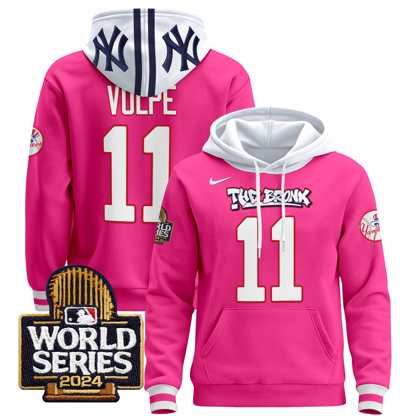New York Yankees 2024 World Series Pullover Hoodie - All Stitched
