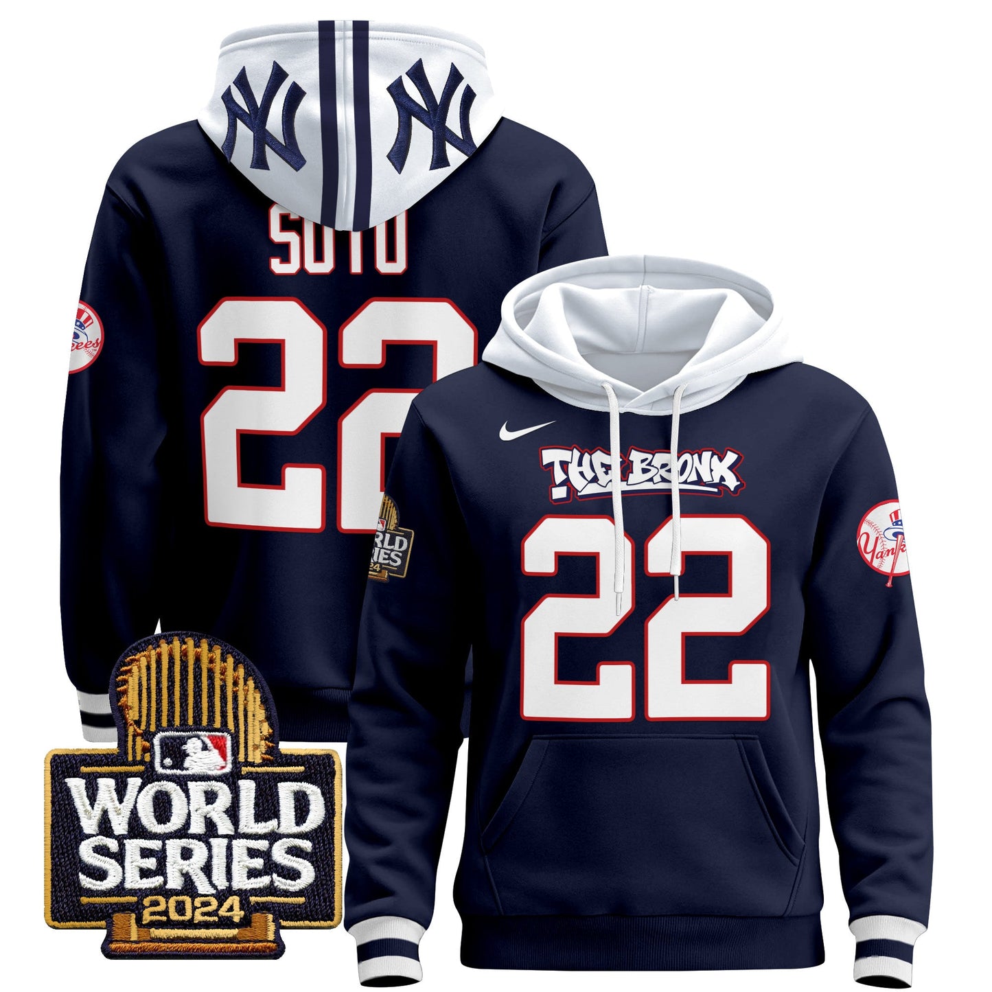 New York Yankees 2024 World Series Pullover Hoodie - All Stitched