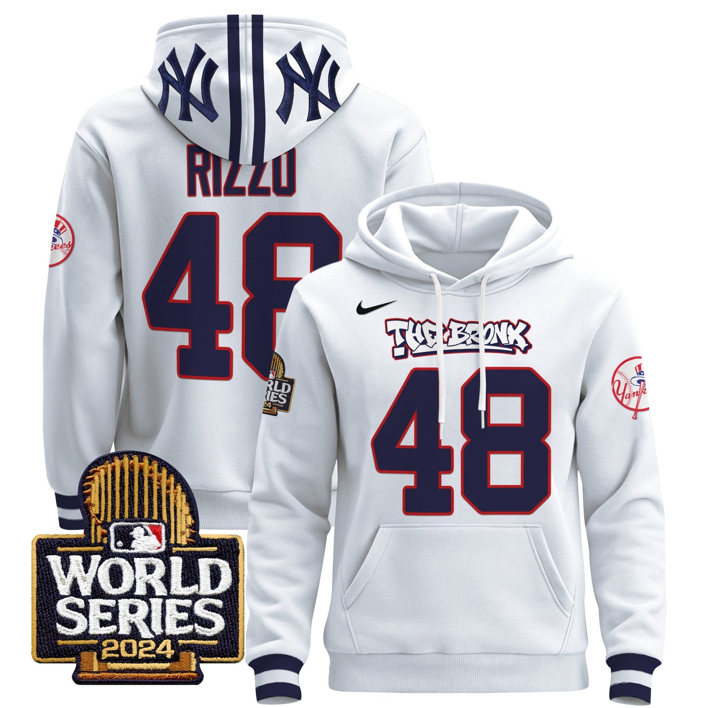 New York Yankees 2024 World Series Pullover Hoodie - All Stitched