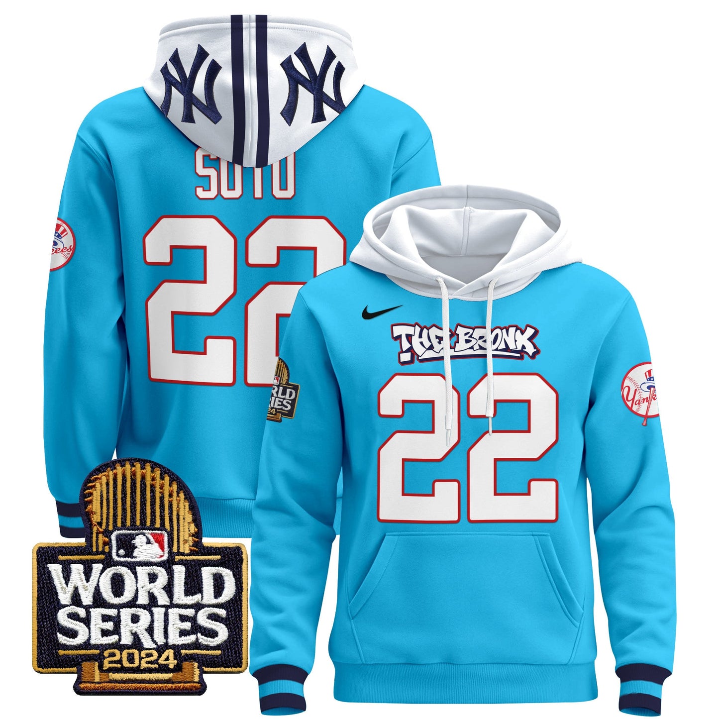 New York Yankees 2024 World Series Pullover Hoodie - All Stitched