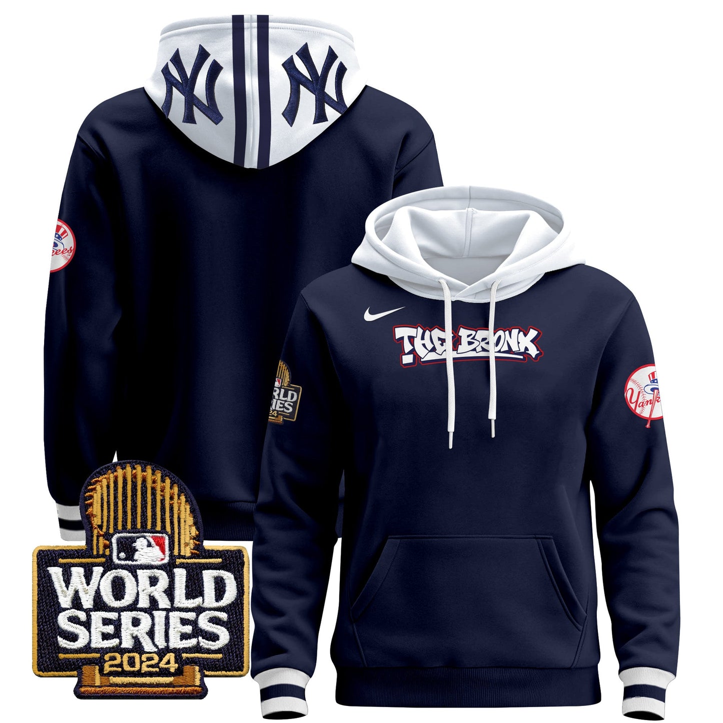 New York Yankees 2024 World Series Pullover Hoodie - All Stitched