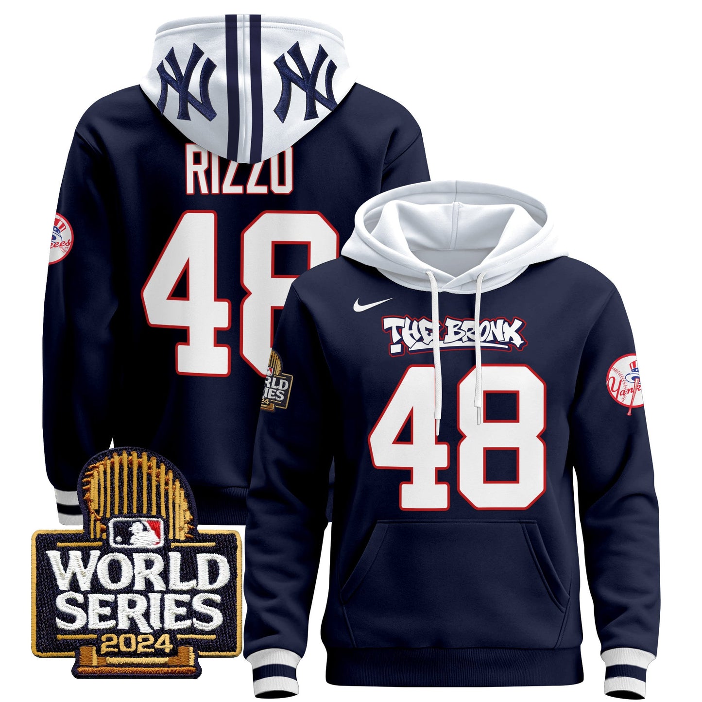 New York Yankees 2024 World Series Pullover Hoodie - All Stitched