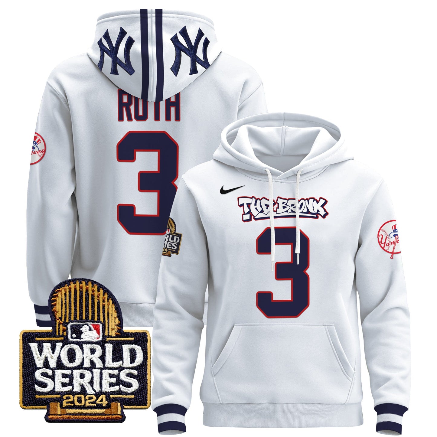 New York Yankees 2024 World Series Pullover Hoodie - All Stitched