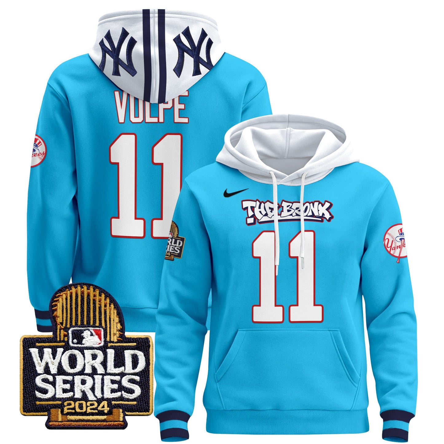 New York Yankees 2024 World Series Pullover Hoodie - All Stitched