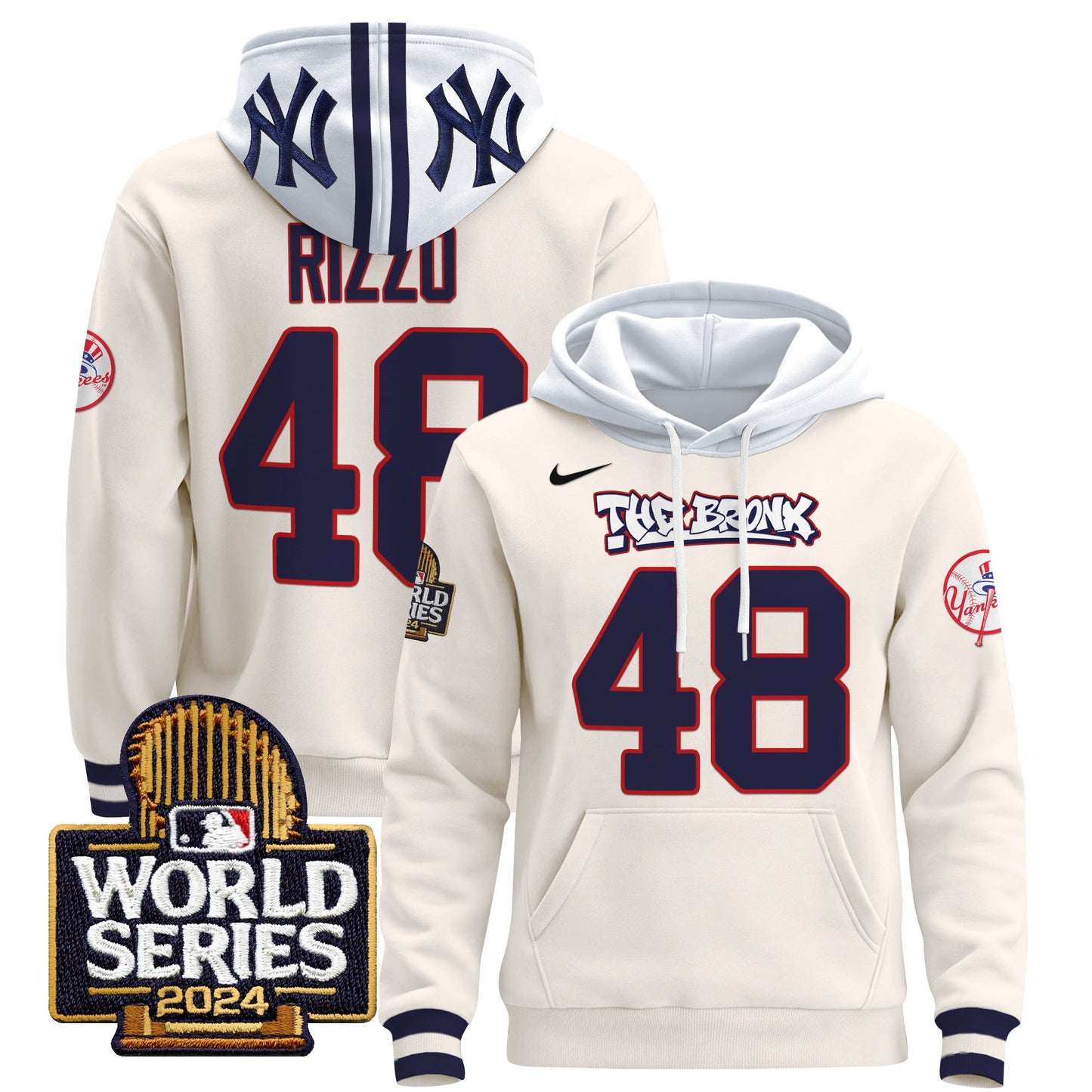 New York Yankees 2024 World Series Pullover Hoodie - All Stitched