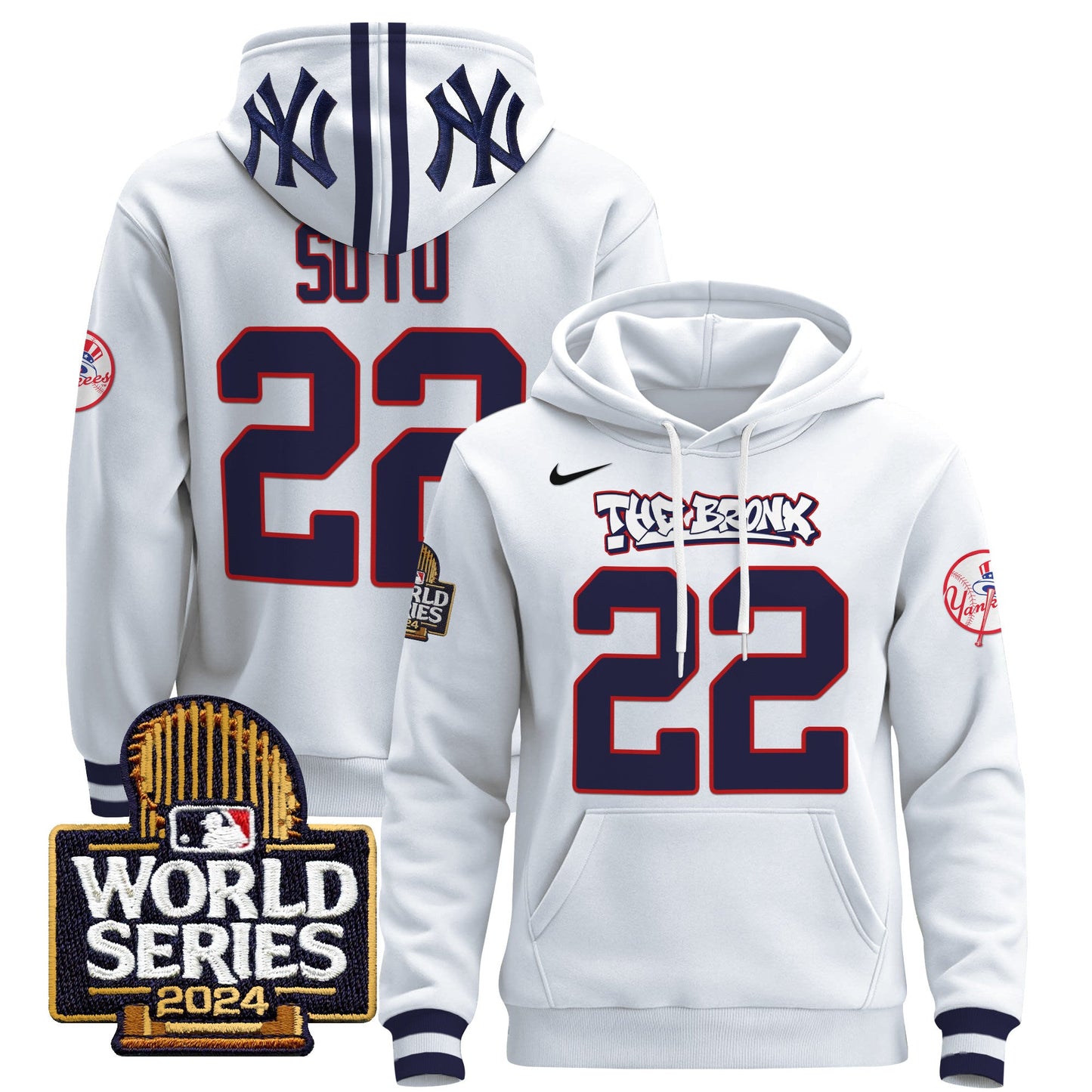New York Yankees 2024 World Series Pullover Hoodie - All Stitched