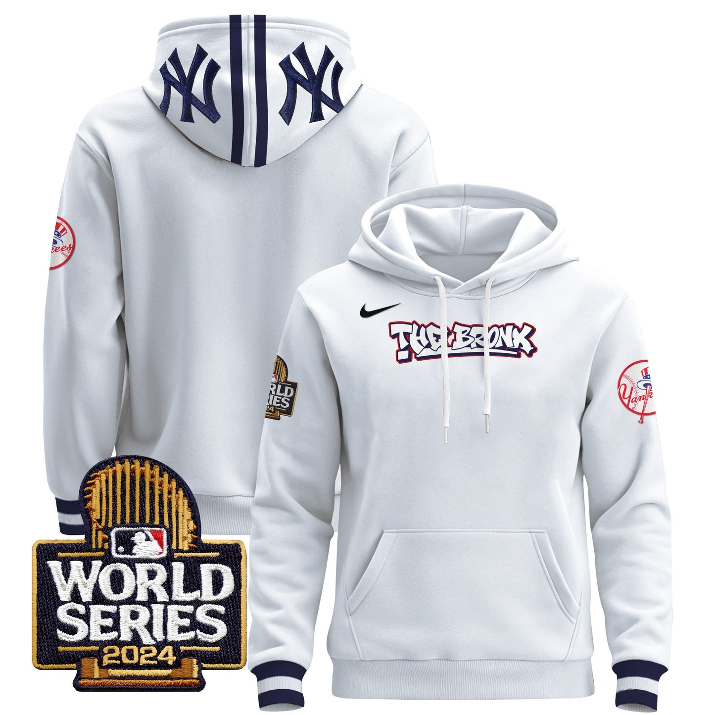 New York Yankees 2024 World Series Pullover Hoodie - All Stitched