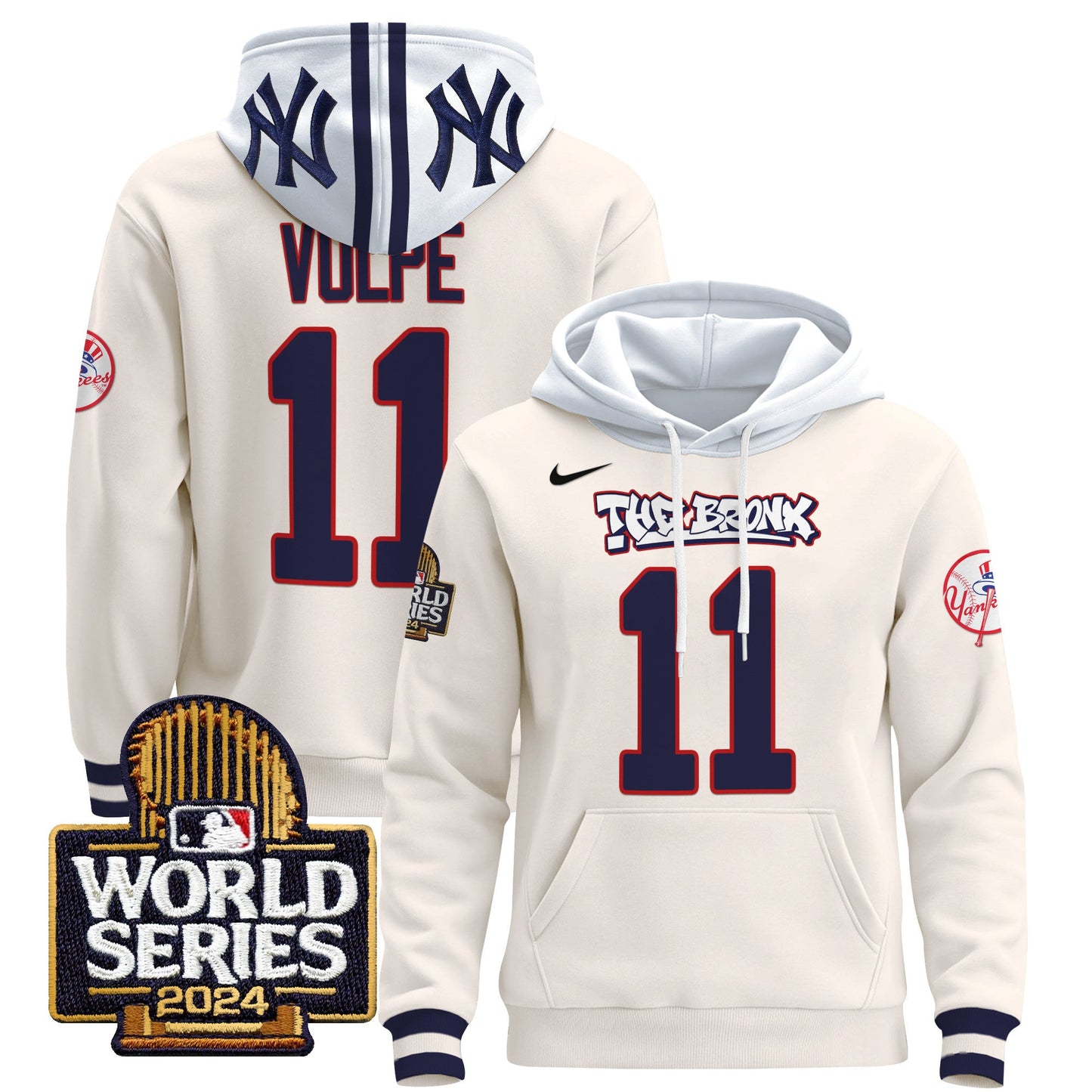 New York Yankees 2024 World Series Pullover Hoodie - All Stitched