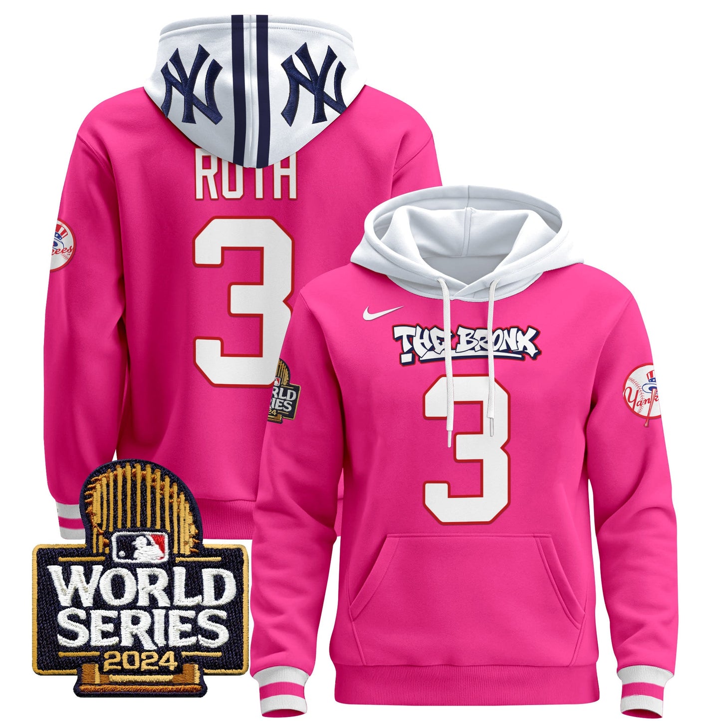 New York Yankees 2024 World Series Pullover Hoodie - All Stitched