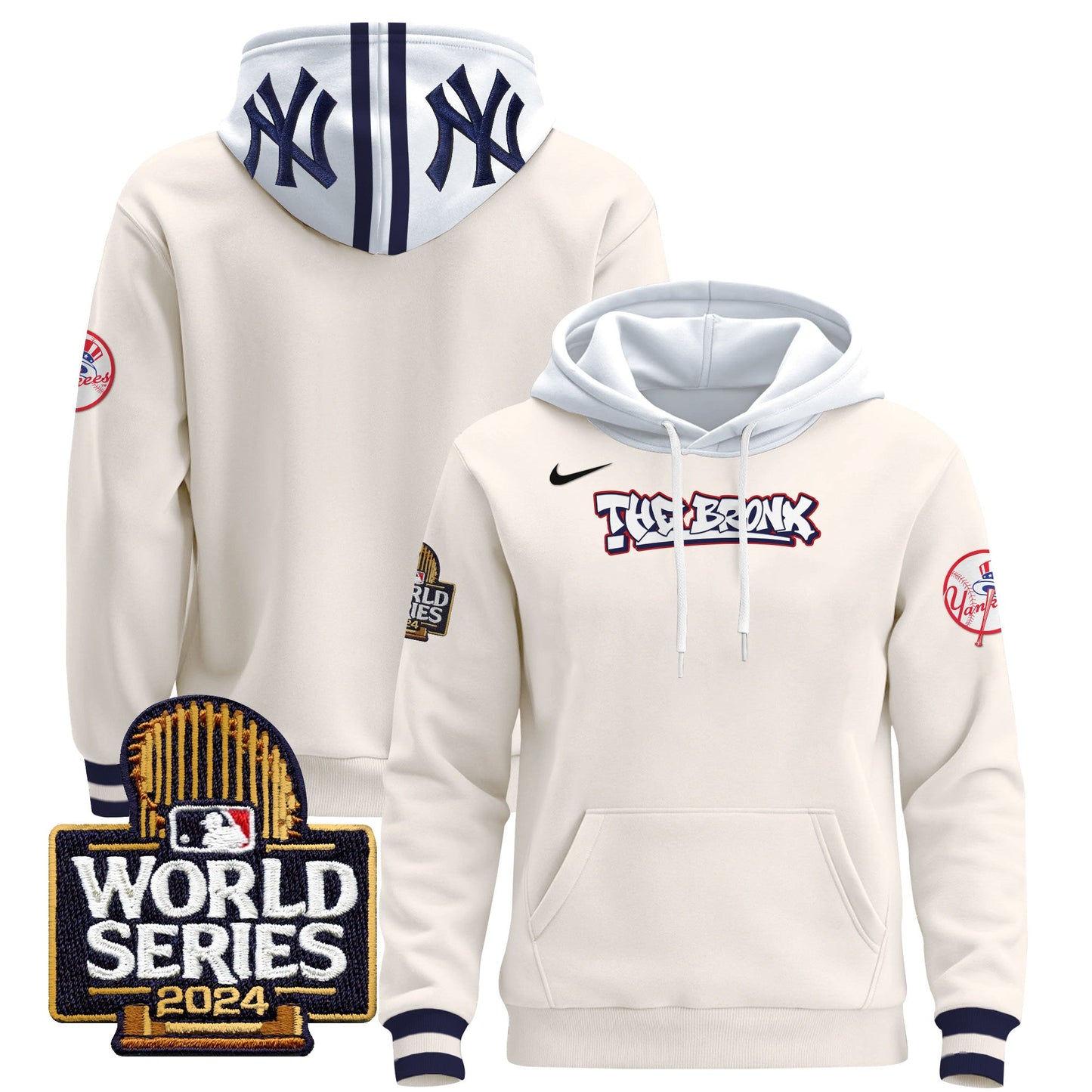 New York Yankees 2024 World Series Pullover Hoodie - All Stitched