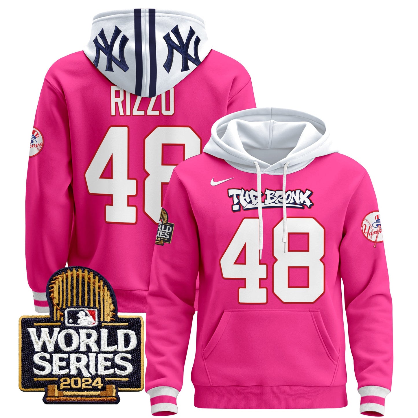 New York Yankees 2024 World Series Pullover Hoodie - All Stitched