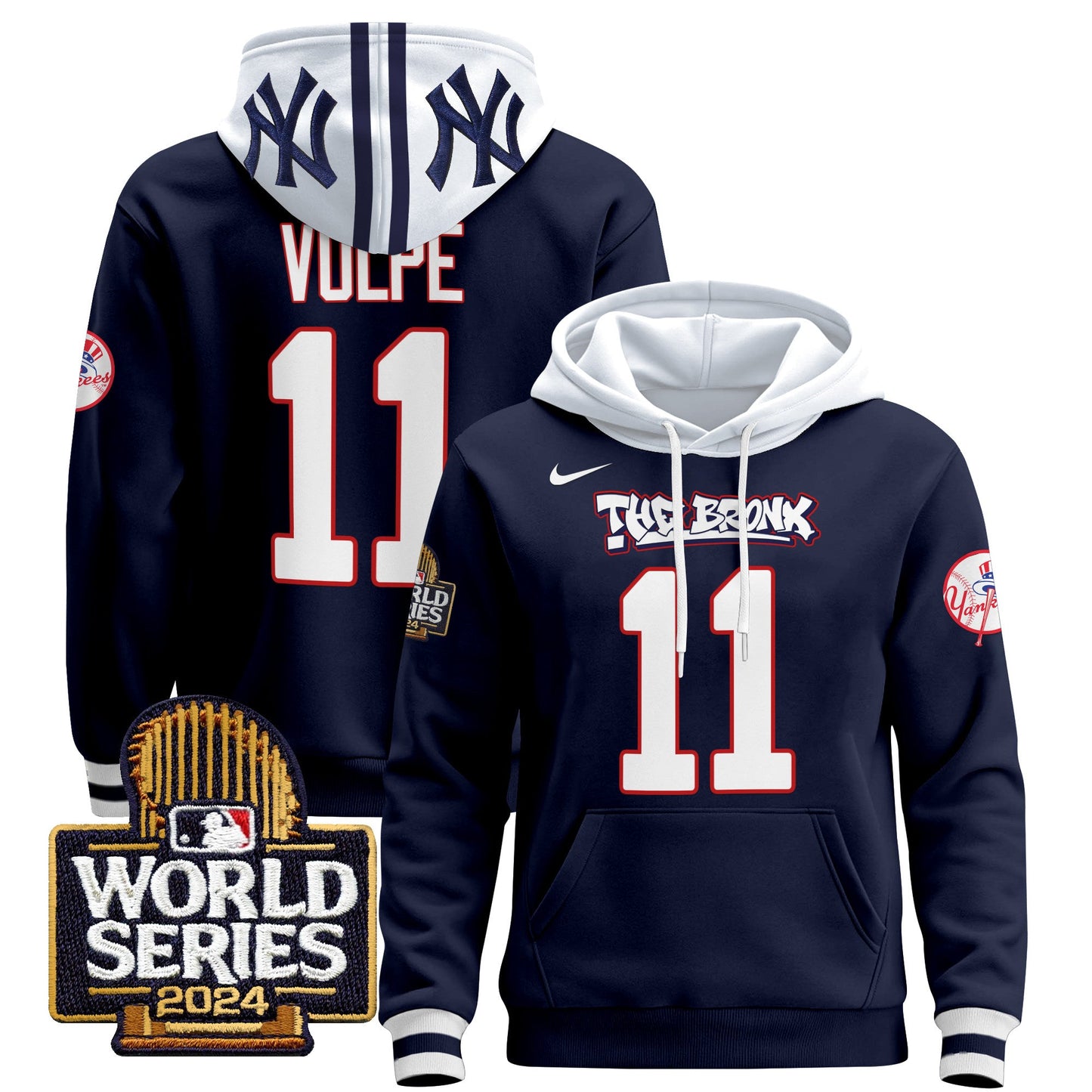 New York Yankees 2024 World Series Pullover Hoodie - All Stitched
