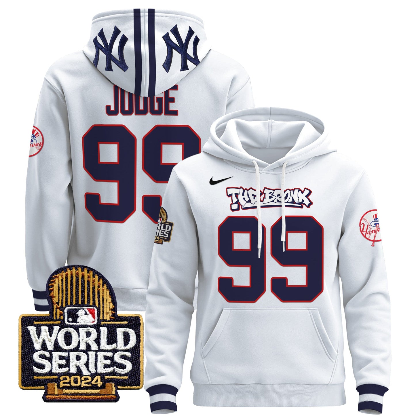 New York Yankees 2024 World Series Pullover Hoodie - All Stitched