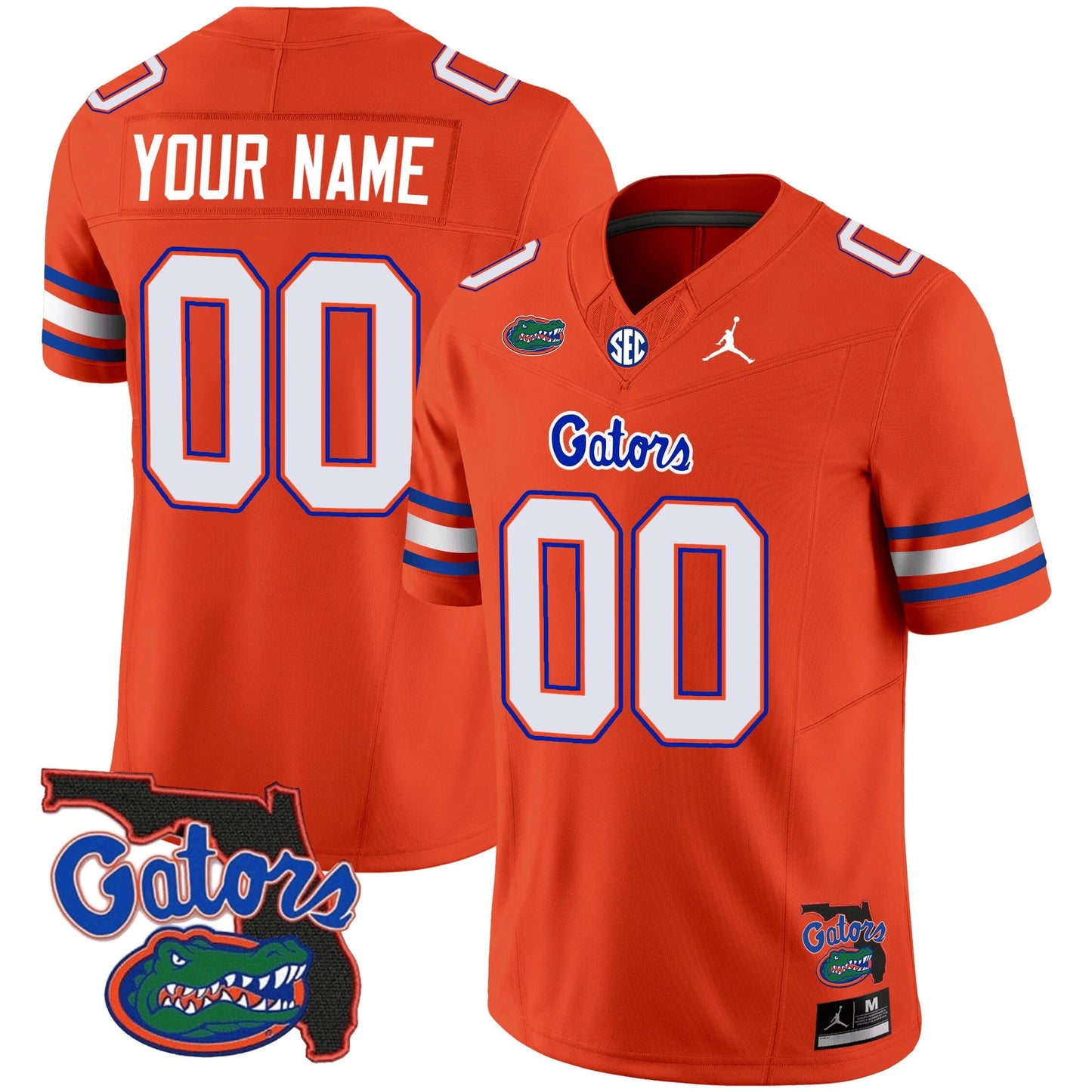 Florida Gators 2023 Vapor Limited Custom Jersey - Florida Map - All Stitched