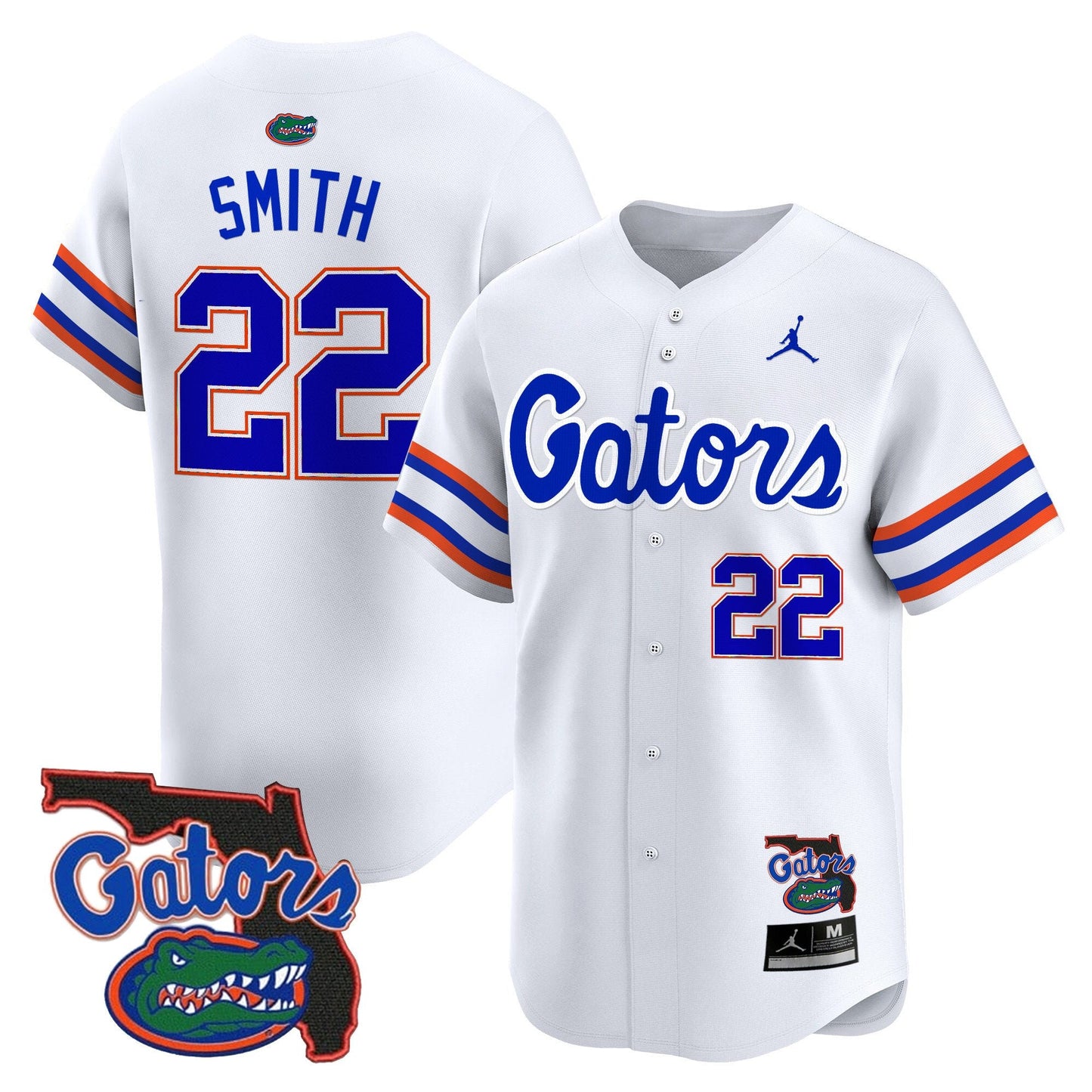 Florida Gators 2024 Florida Patch Vapor Baseball Jersey - All Stitched