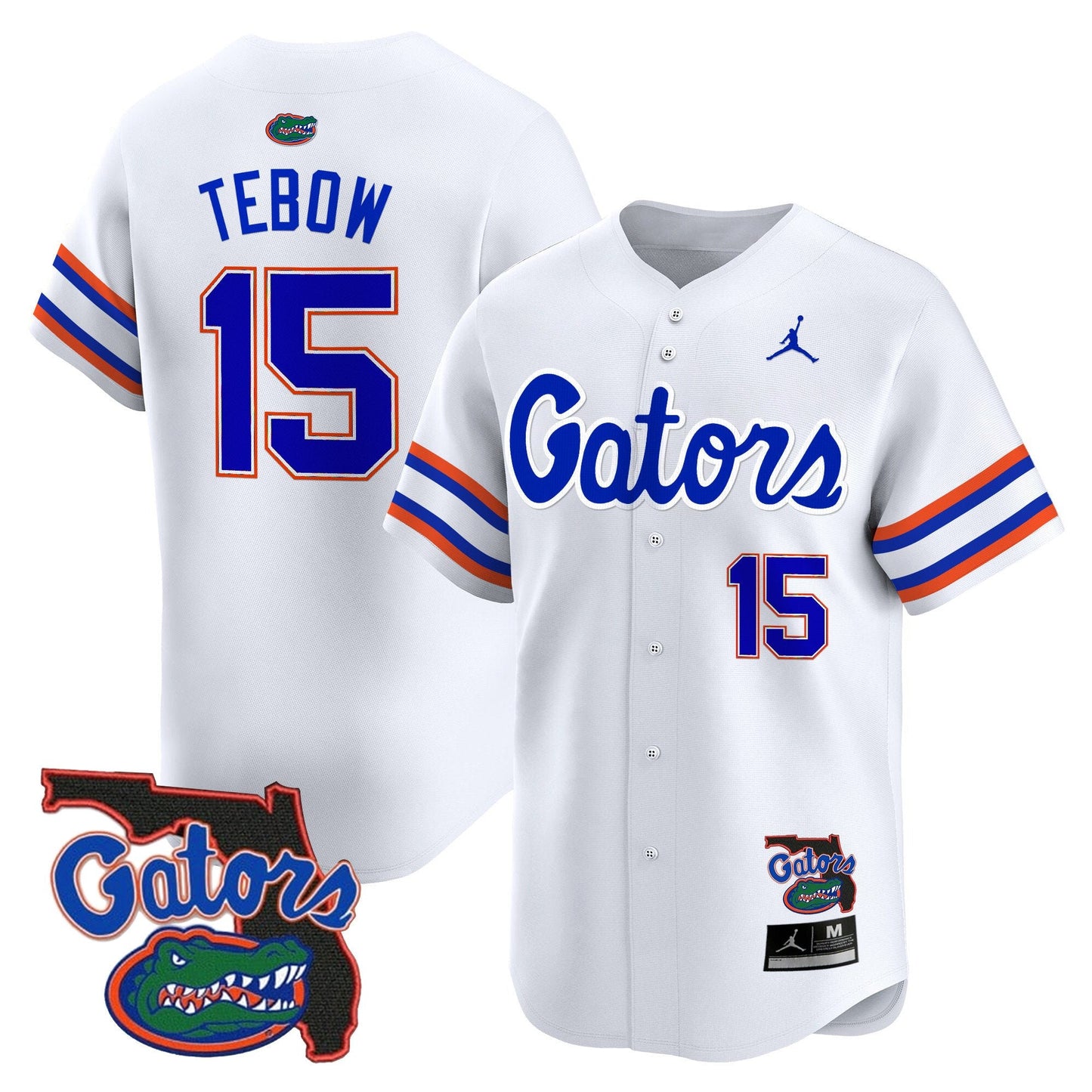 Florida Gators 2024 Florida Patch Vapor Baseball Jersey - All Stitched