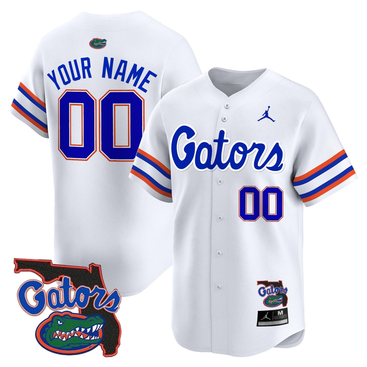 Florida Gators 2024 Florida Patch Vapor Baseball Custom Jersey - All Stitched