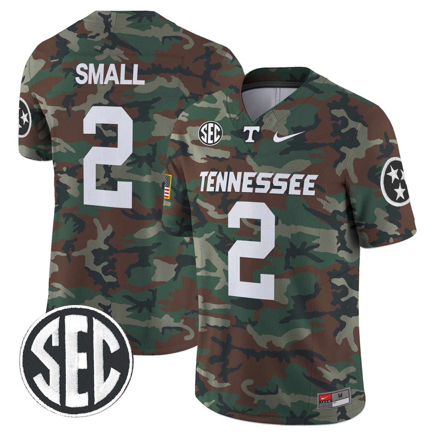 Tennessee Volunteers 2024 Military Vapor Limited Jersey V2 - All Stitched