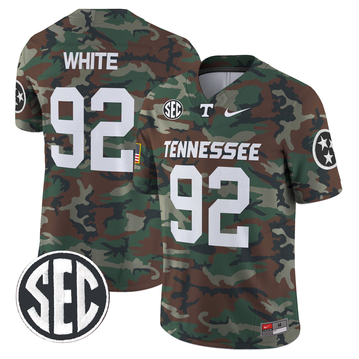 Tennessee Volunteers 2024 Military Vapor Limited Jersey V2 - All Stitched