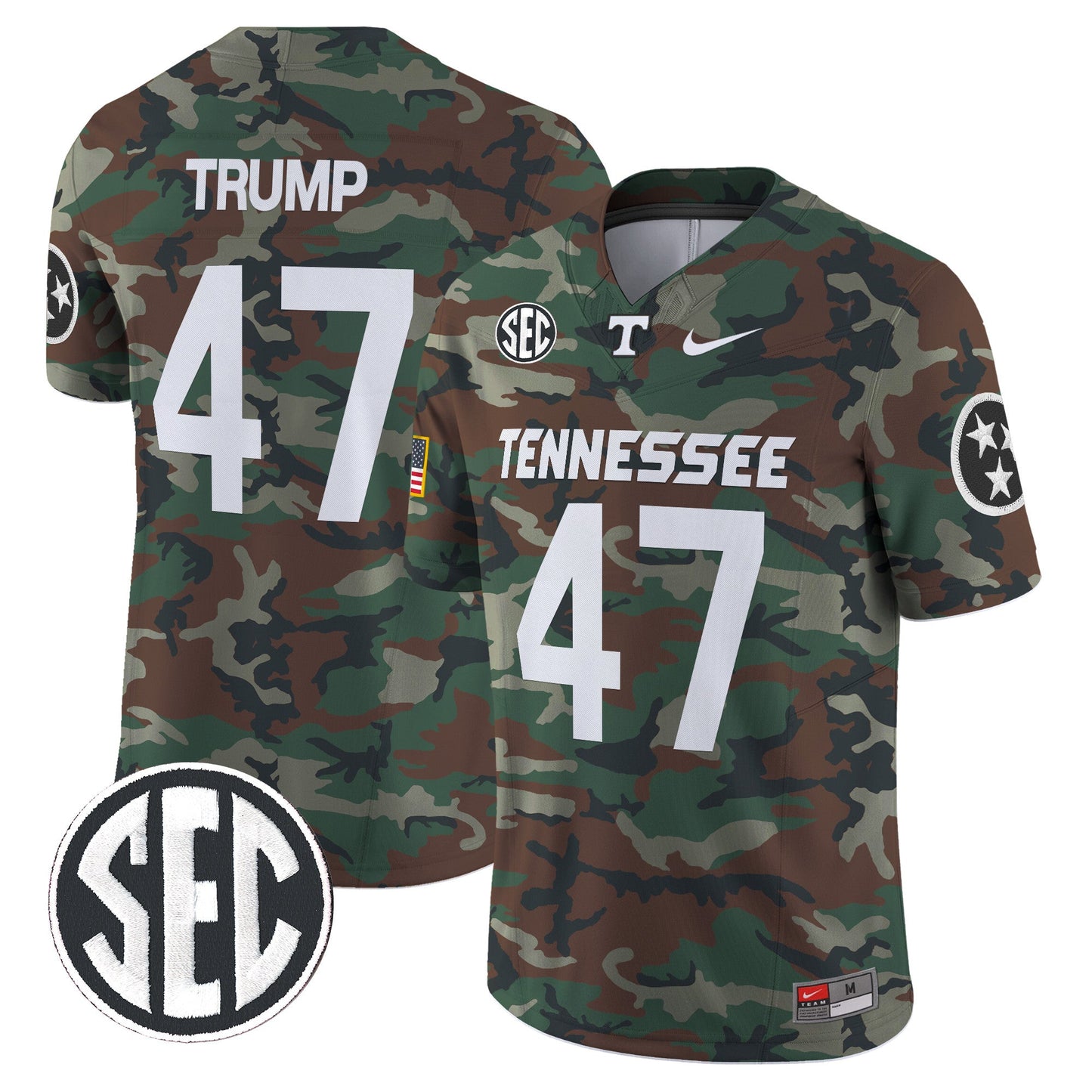 Tennessee Volunteers 2024 Military Vapor Limited Jersey V2 - All Stitched
