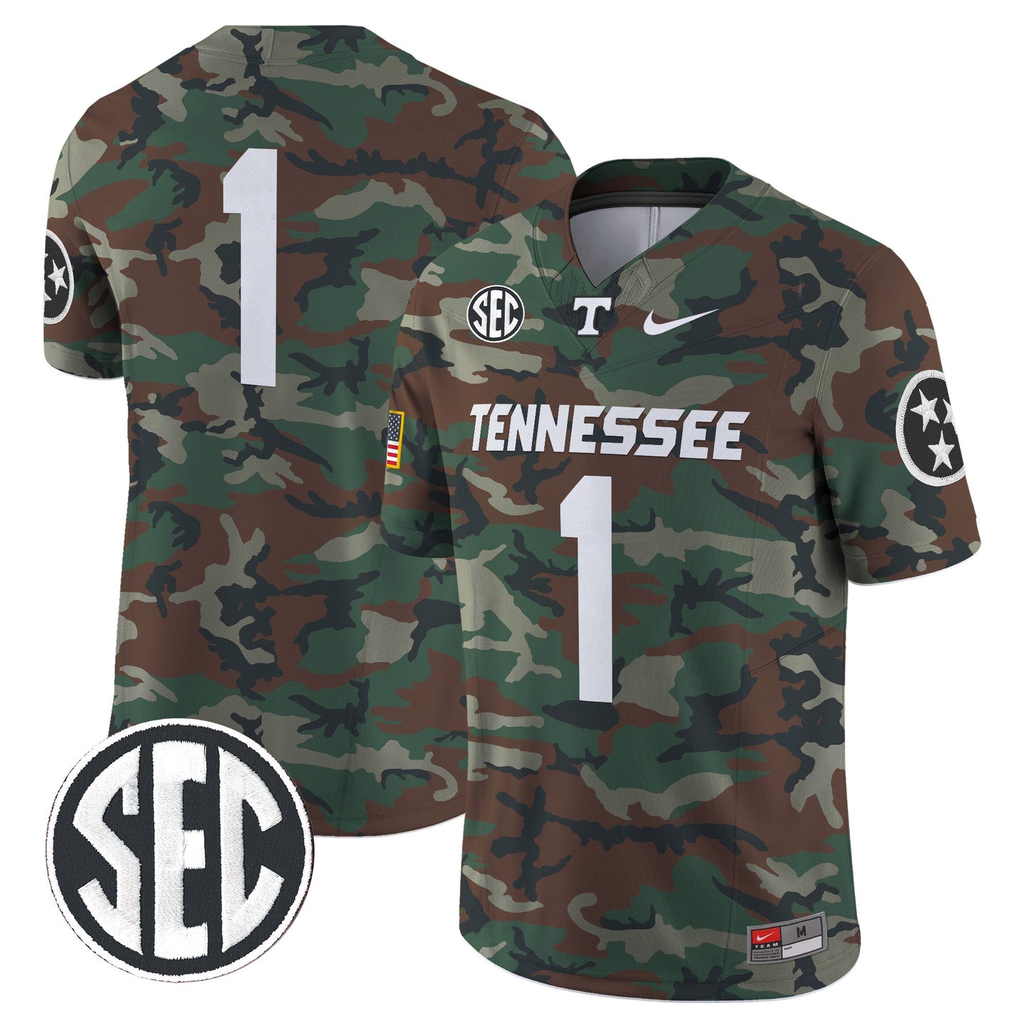 Tennessee Volunteers 2024 Military Vapor Limited Jersey V2 - All Stitched