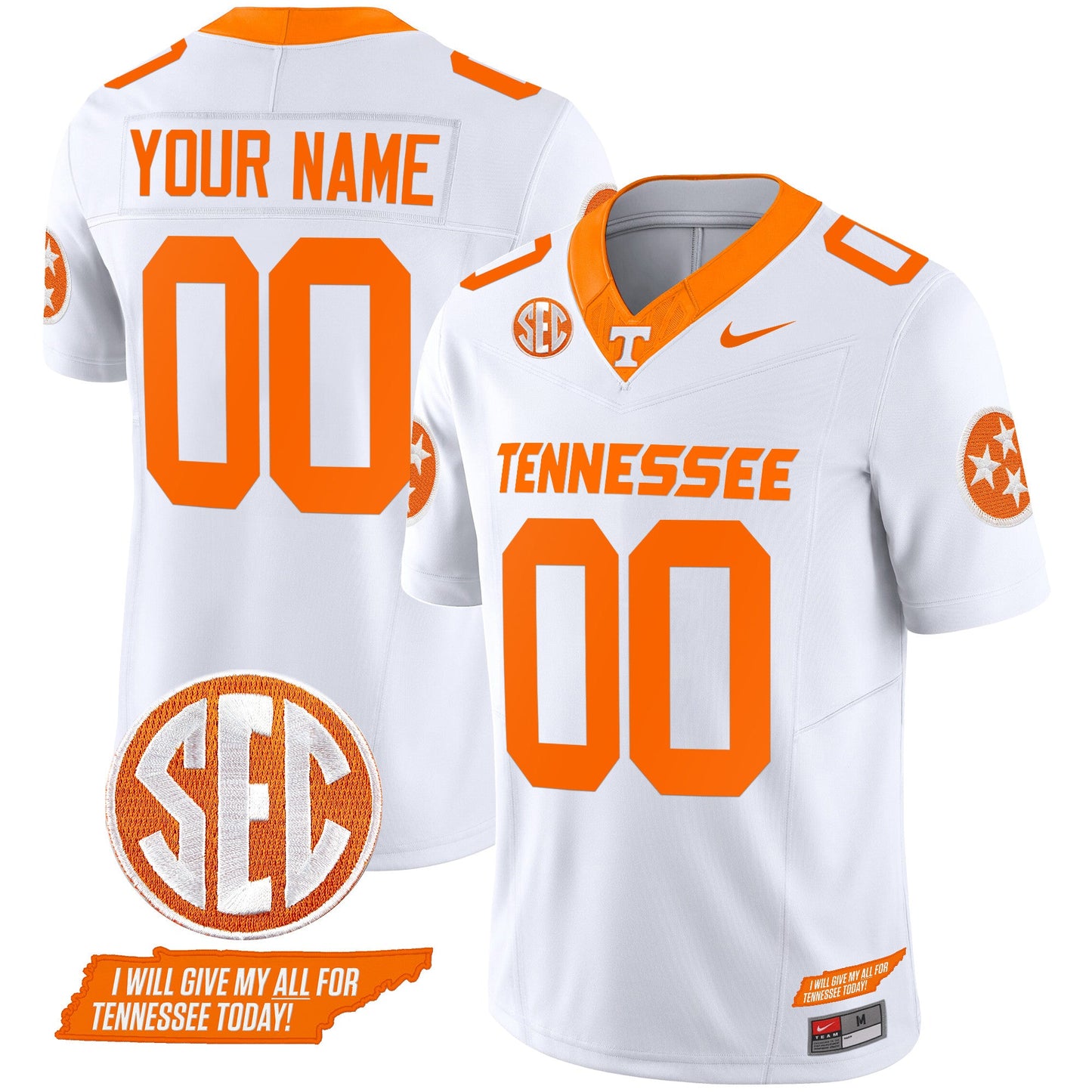 Tennessee Volunteers 2024 Vapor Limited Custom Jersey V3 - All Stitched
