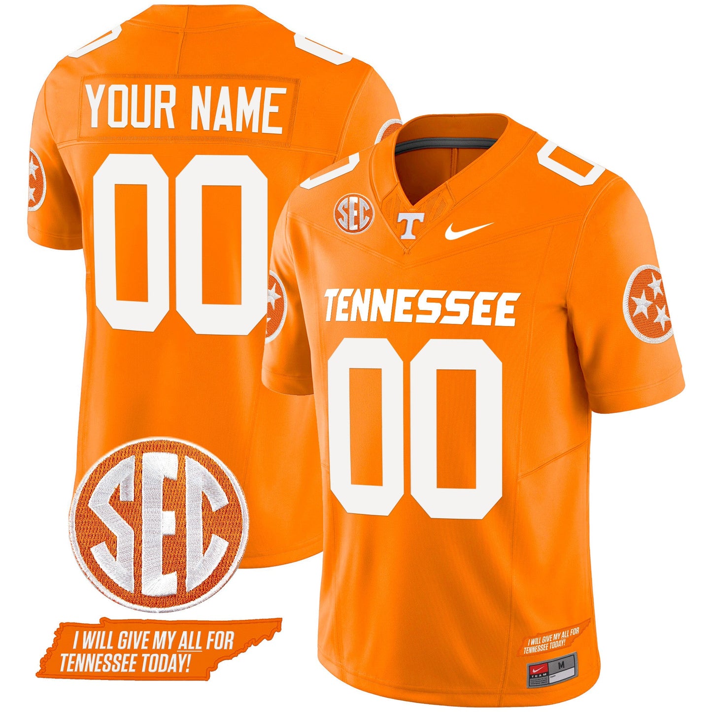 Tennessee Volunteers 2024 Vapor Limited Custom Jersey V3 - All Stitched