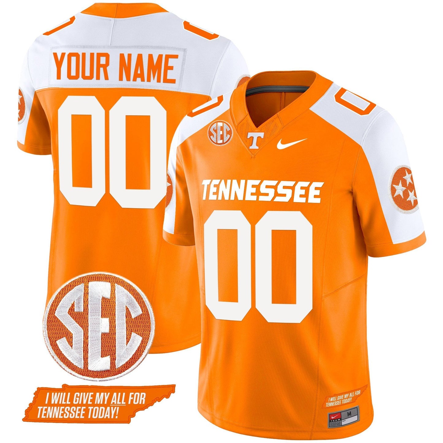 Tennessee Volunteers 2024 Vapor Limited Custom Jersey V3 - All Stitched