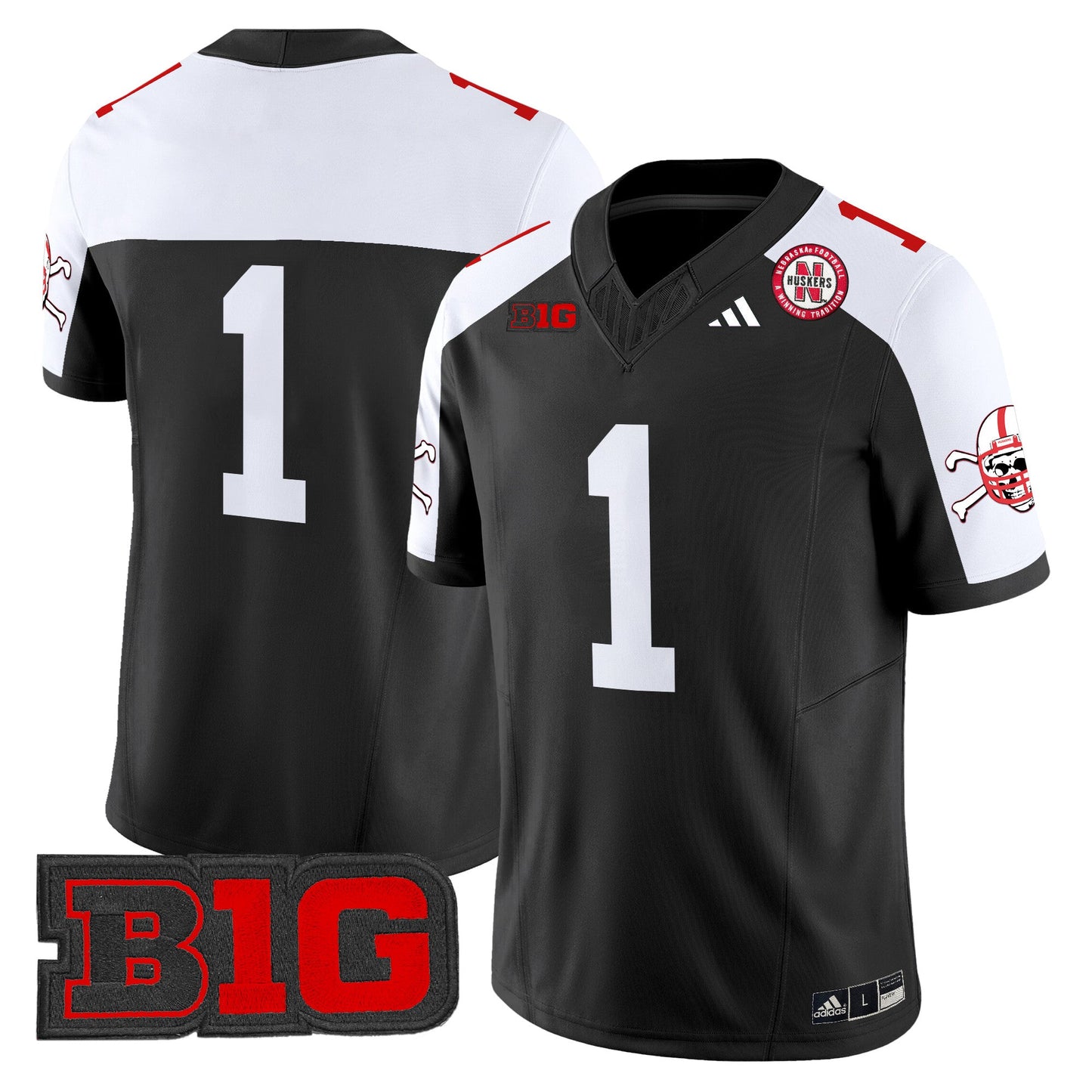 Nebraska Cornhuskers 2024 Vapor Limited Jersey V2 - All Stitched