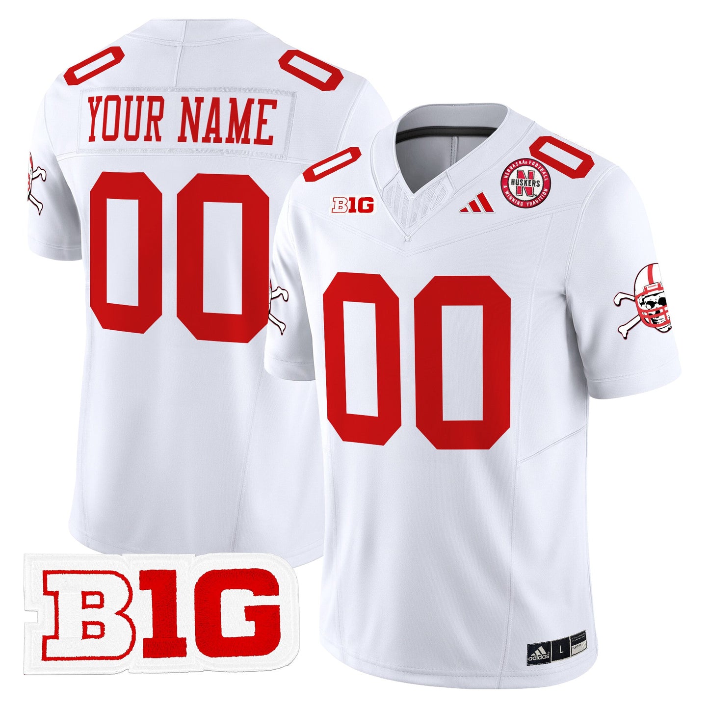 Nebraska Cornhuskers 2024 Vapor Limited Custom Jersey V2 - All Stitched