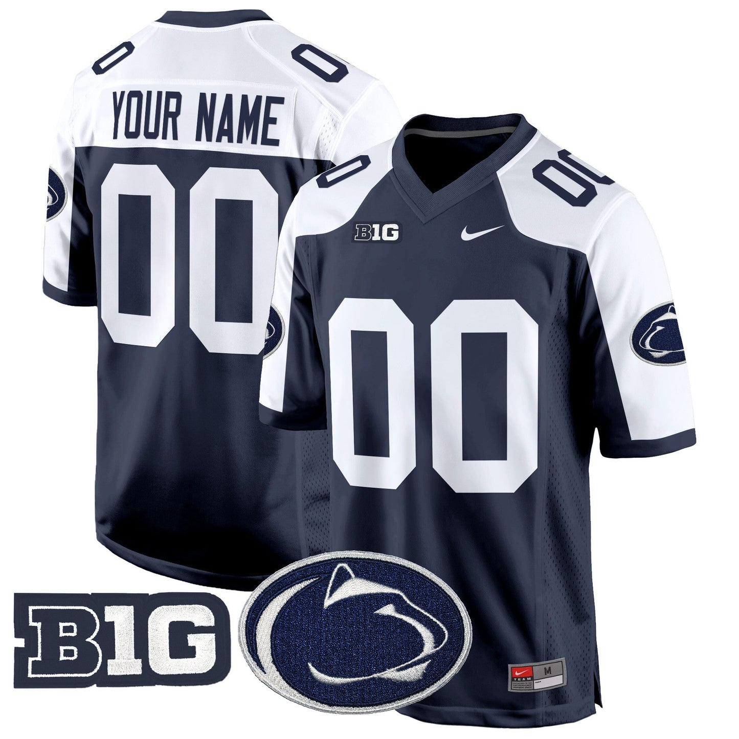 Penn State Nittany Lions 2024 Game Custom Jersey - All Stitched